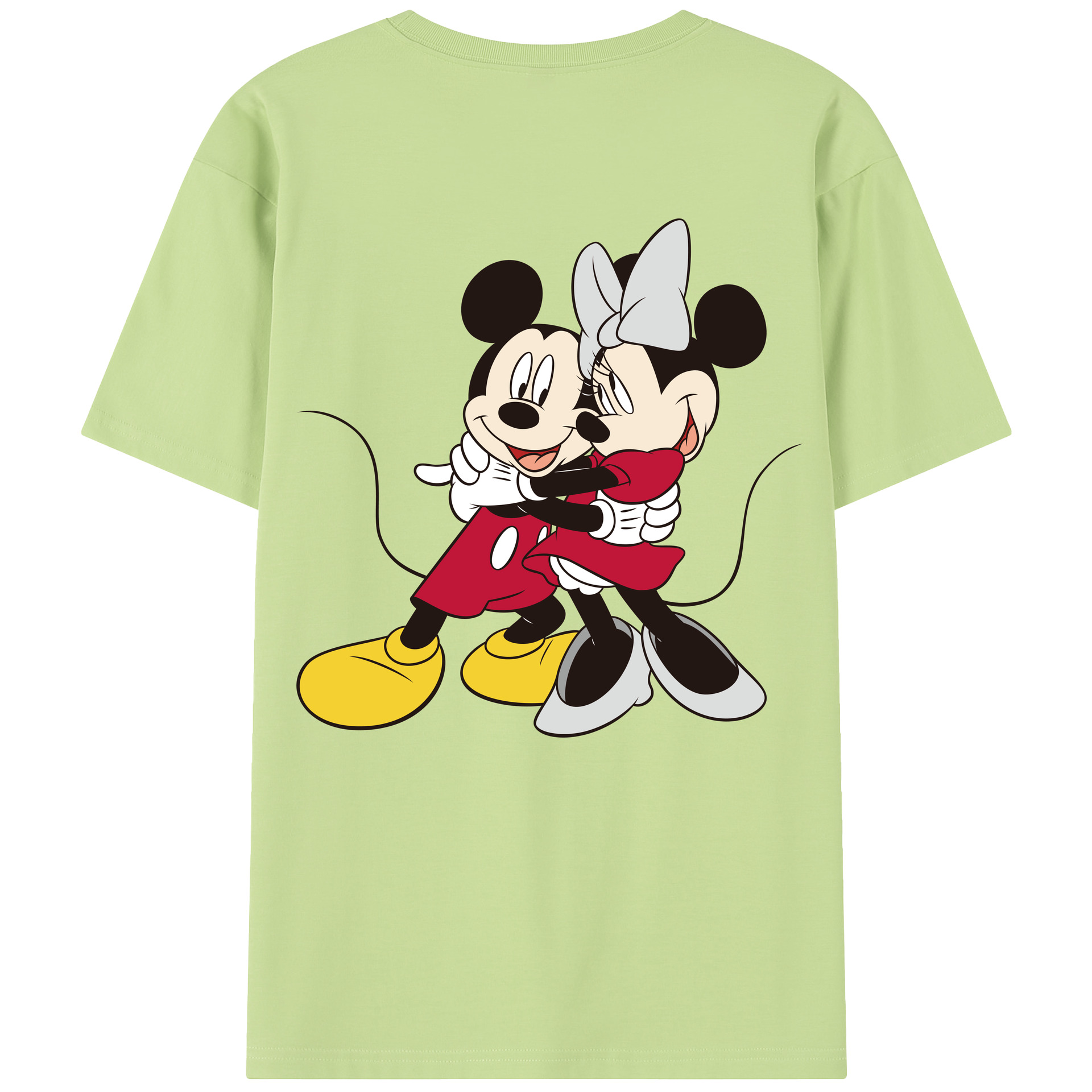 （画像用） ミッキーマウス Mickey Mouse 綿100％半袖Tシャツ（背面プリント）